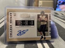 2019 Panini Contenders Draft Picks College Ticket KYLE SHURMUR RC #264 Rookie
