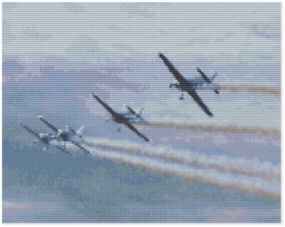 Cross Stitch Pattern by Florashell - The Blades Aircraft