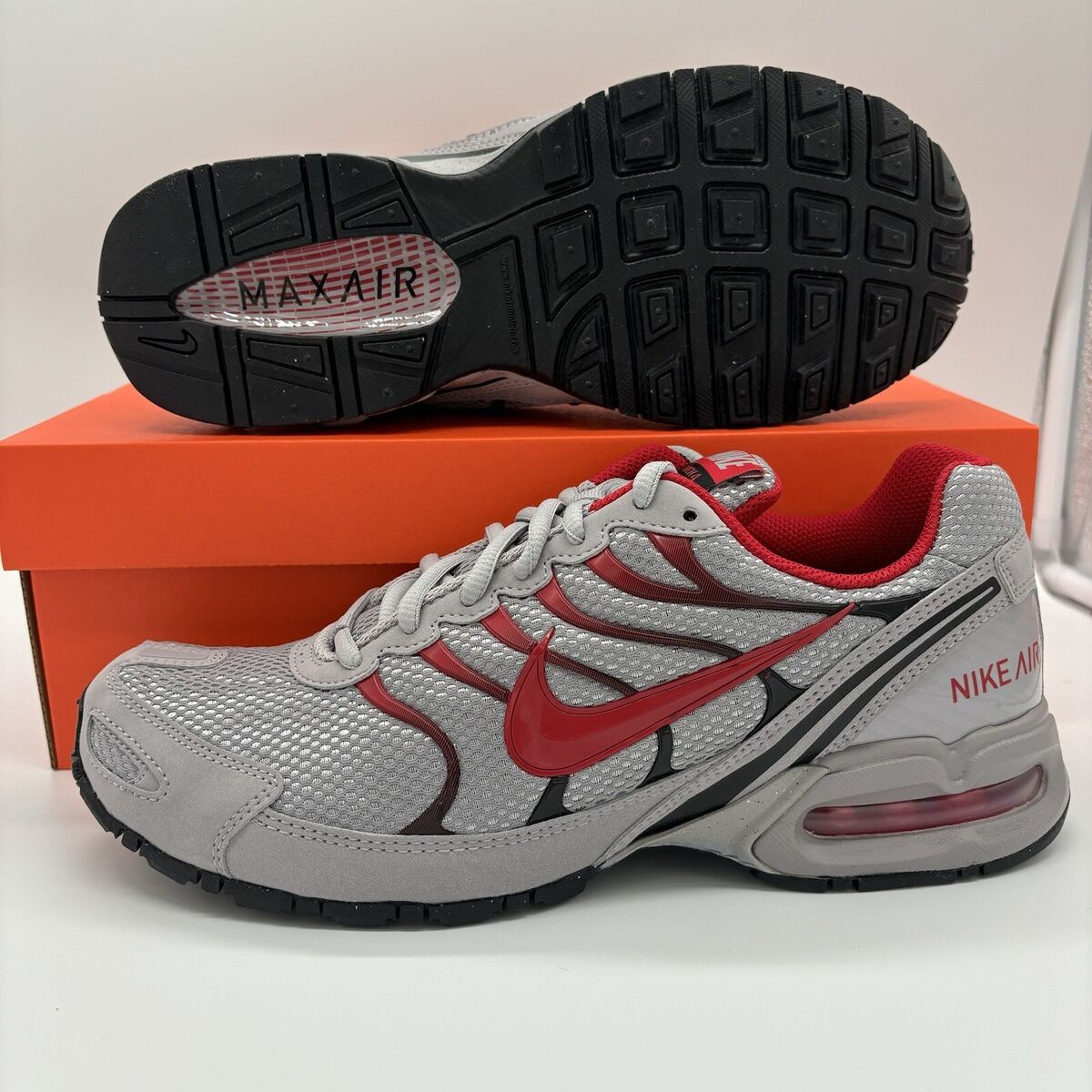 Nike Air Max Torch 4 Gray Red Black Sneakers CI2202-001 Mens Nike Air Max Torch 4 Gray Red Black Sneakers CI2202-001 Mens