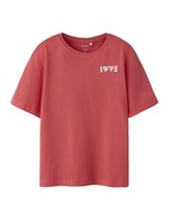 Name IT MäDchen Nkfbonnie Ss Nreg Top Ps, Spiced Coral, 122/128 Cm