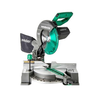 Metabo HPT 10-Inch Single Bevel Compound Miter Saw, 15-Amp Power Saw with Xac...