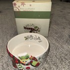 Fitz and Floyd Holly Hat Snowman Bowl Trinket Candle Holder Candy Dish  — photo 1