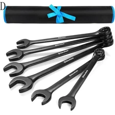 DURATECH Jumbo Combination Wrench Set, Metric, 6-piece, 35-50 mm, CR-V Steel D