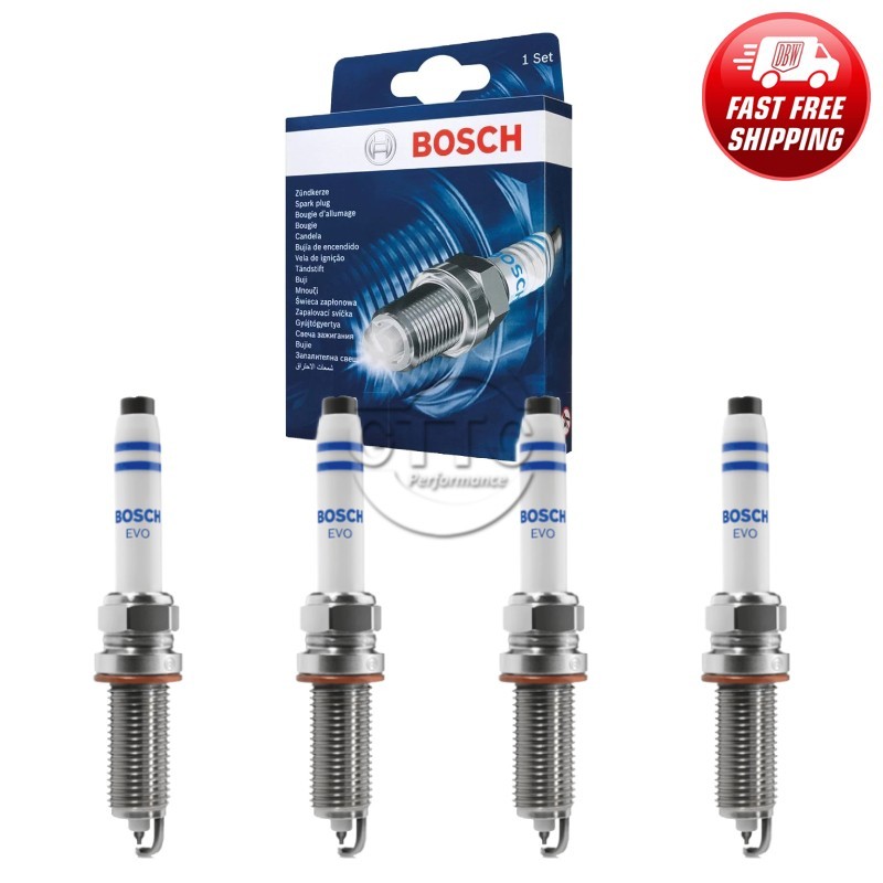 Genuine BOSCH EVO Spark Plug 4PCS for A3 Sportback e-tron/ Golf Jetta 1.4L L4