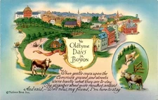 DA, Ve, Oldtyme, Days, BOSTON, Tichnor Bros Inc. Postcard
