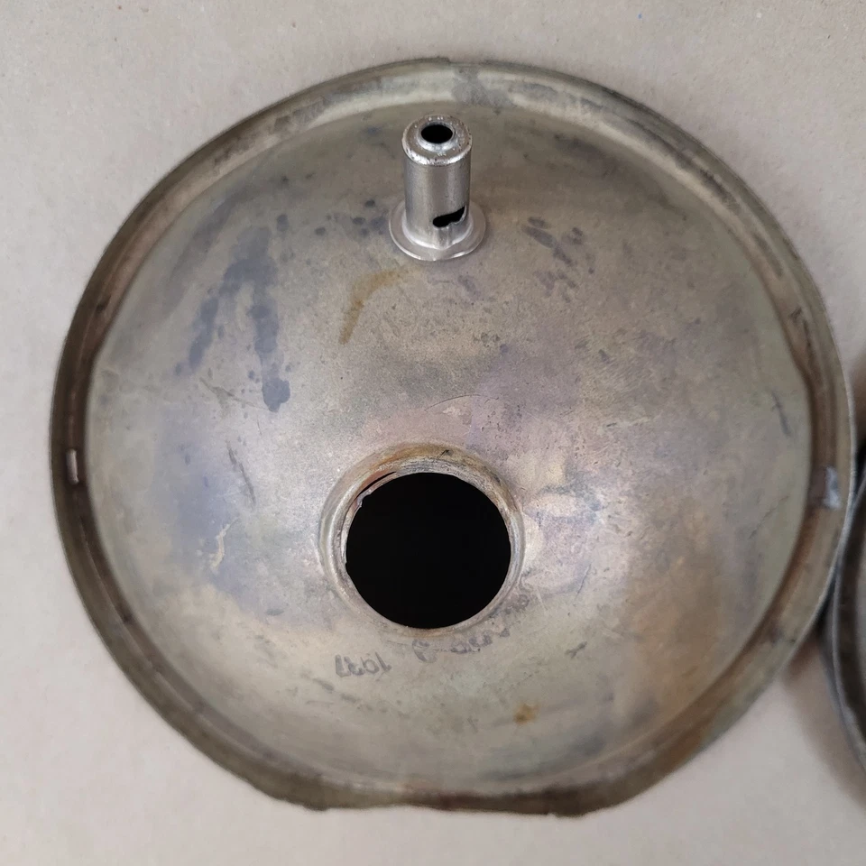 Par de insertos reflectores de faros Oldsmobile F-37 1937 antiguos antiguos Foto 4 de 4