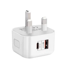 Wall Charger Type C 20 Watt With QC3.0 +PD Quick Charge Type C and USB 2 Ports
