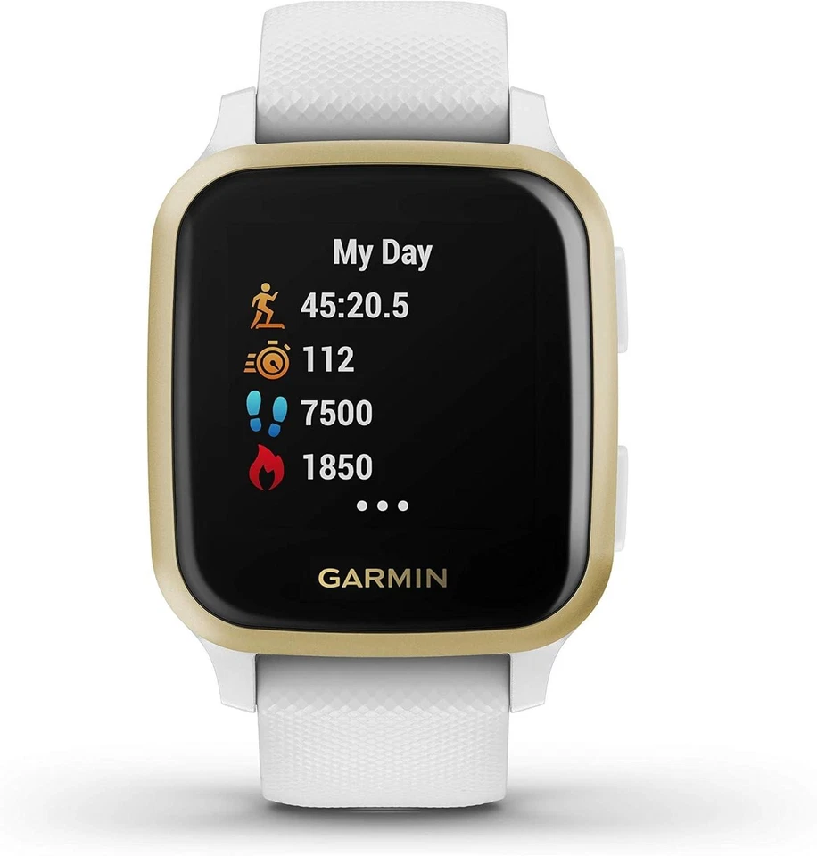 Reloj Inteligente Garmin Venu Sq GPS Blanco Champagne Pantalla Táctil - Excelente Estado Foto 2 de 4