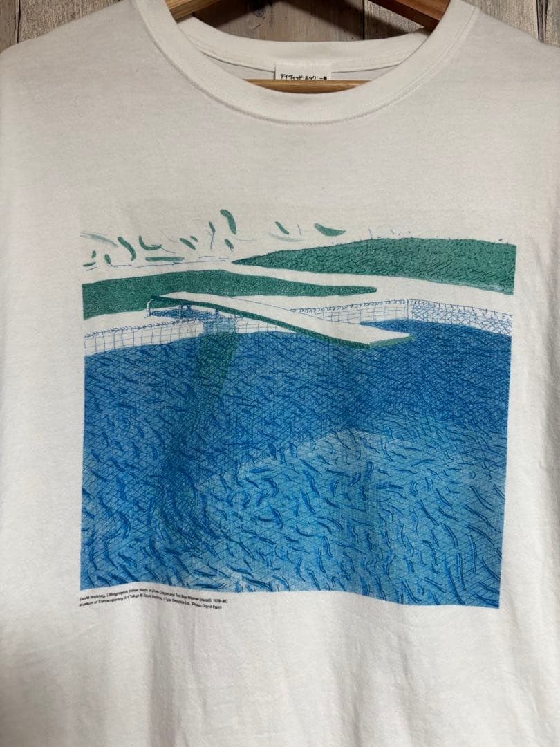 David Hockney Exhibition Water Made of Lines Short Sleeve T-shirt