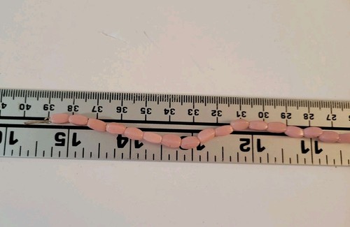 Collana con perline acriliche chiusura a botte lunga 15" rivelazione sesso bambino - Foto 4 di 4
