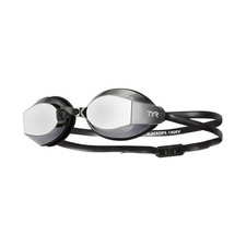 TYR Women's Black Ops 140 EV Racing Mirrored Swim Goggles Adult Fit, Smoke