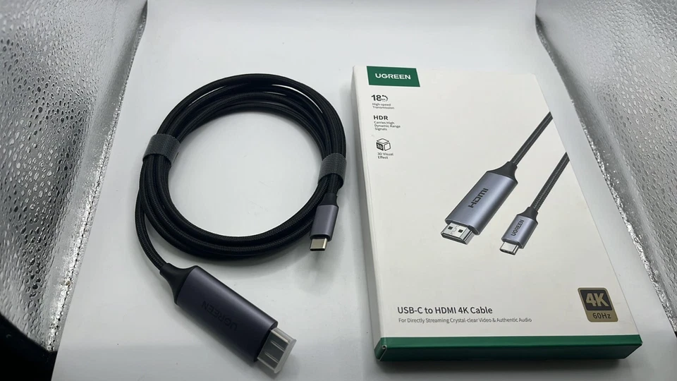 UGREEN USB C to HDMI Cable 2m 4K@60Hz 2K@120Hz Thunderbolt 3 to HDMI 2.0 Cable - Image 4 of 4