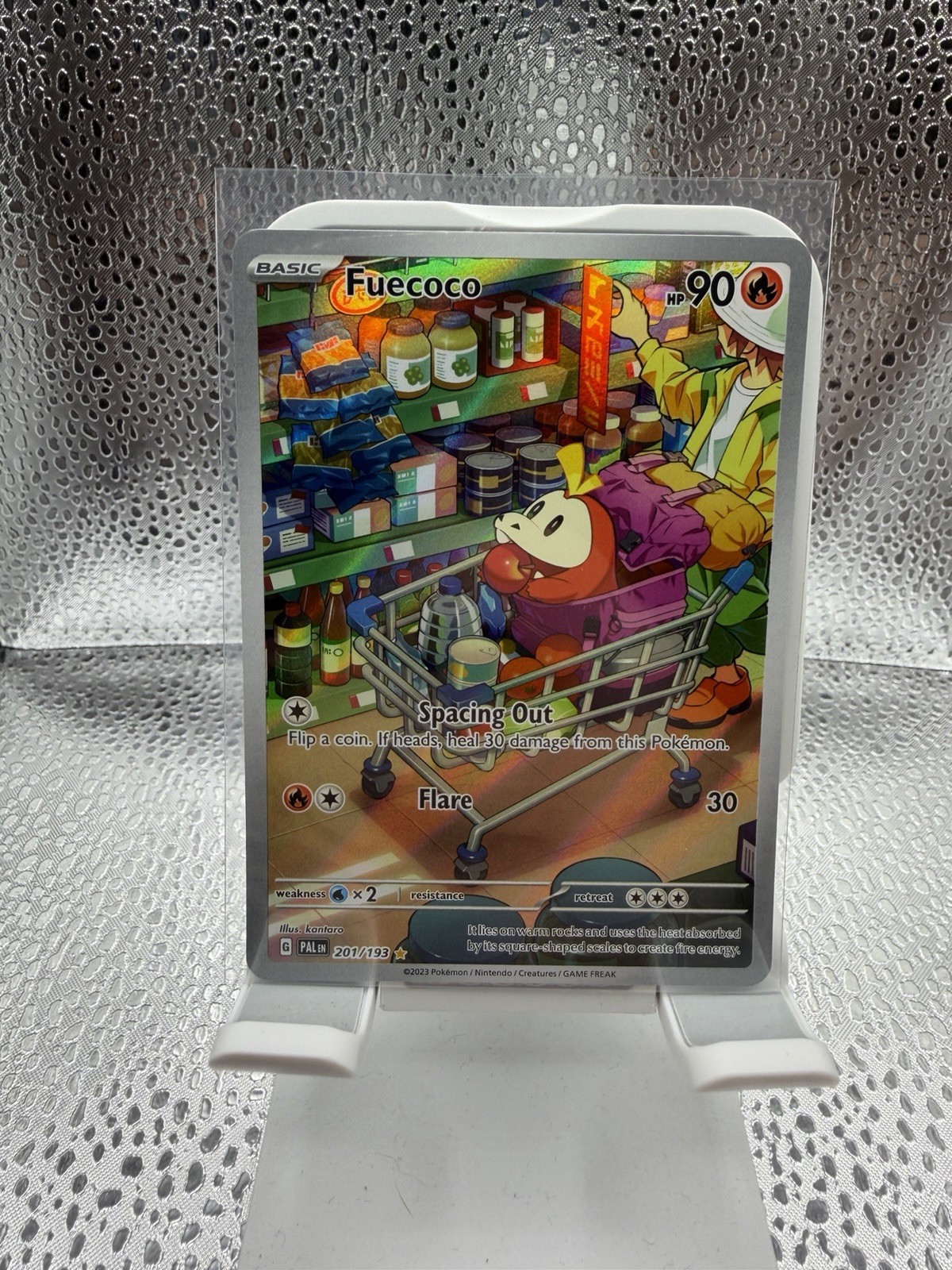Pokémon: Fuecoco Illustration Rare Holo 201/193 Paldea Evolved - Near Mint (NM)