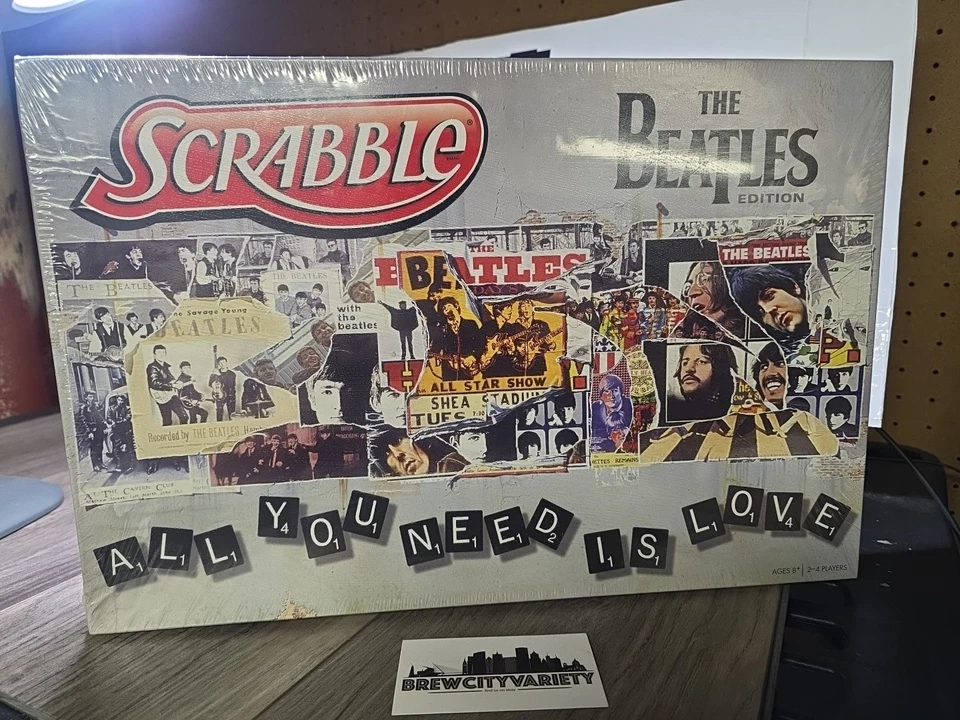 Scrabble The Beatles Edition Board Game Brand New Factory Sealed 2012 Hasbro Fun - Image 2 of 3