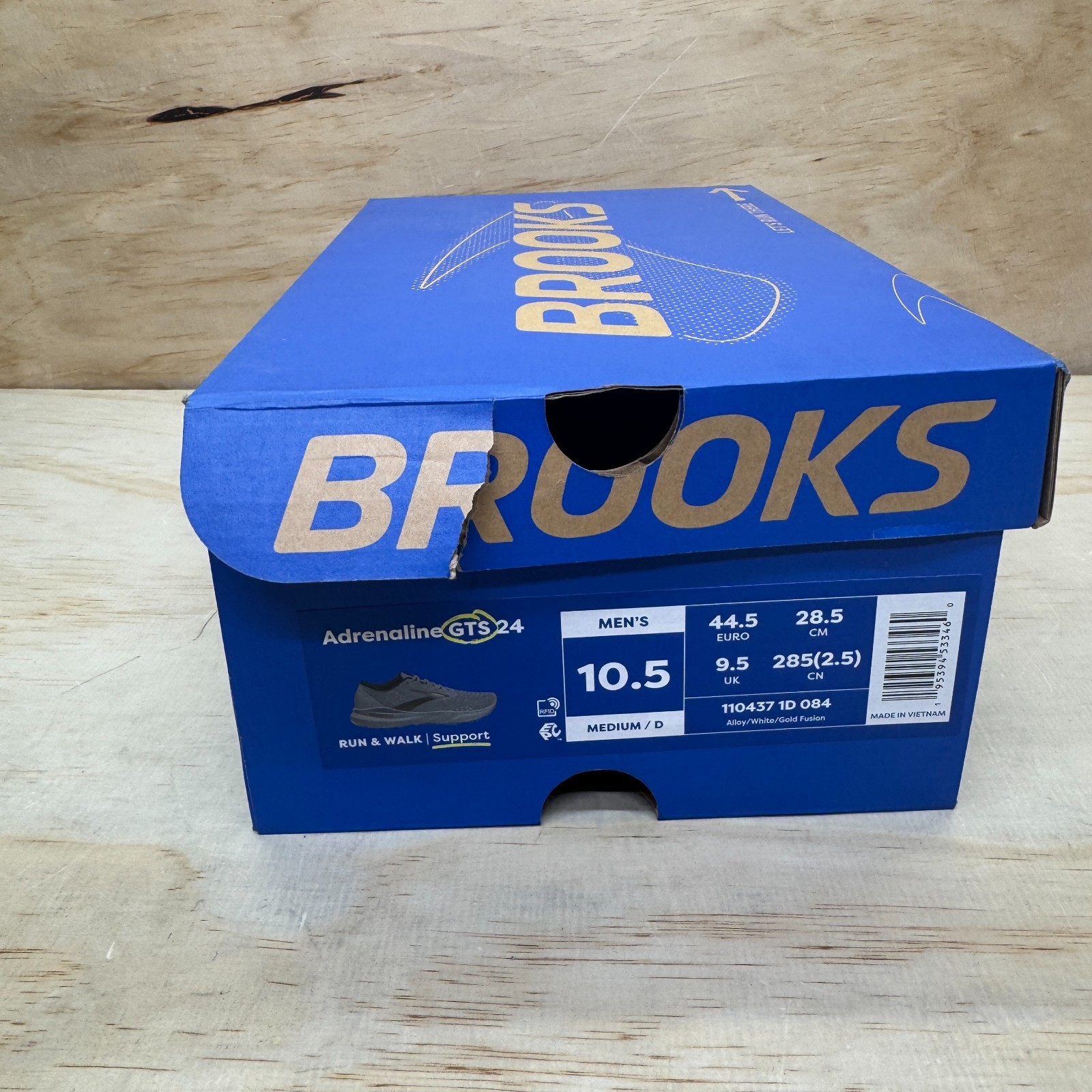 NEW Brooks Adrenaline GTS 24 Alloy Gold Fusion 1104371D084 Mens Sz 10.5 thumbnail 2