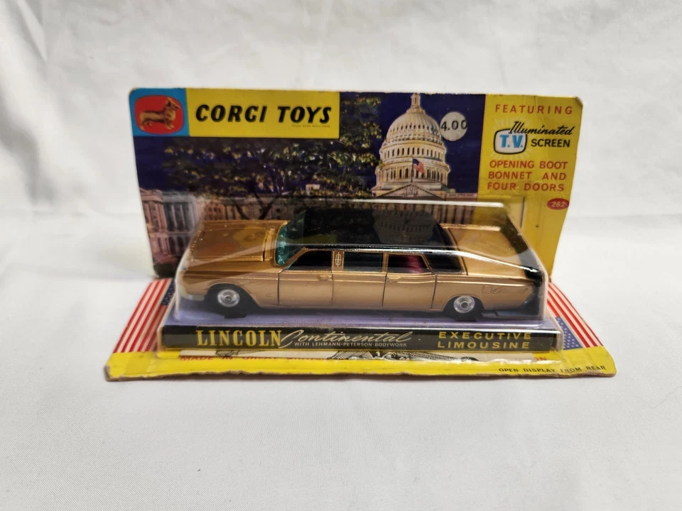 Corgi Toys 262 Lincoln Continental Lehmann Peterson Executive Limousine Nice!! - Image 4 of 4