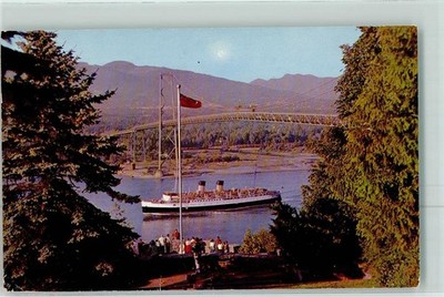10367592 - Vancouver CPSS Princess Patricia passing under The Lions Gate Bridge