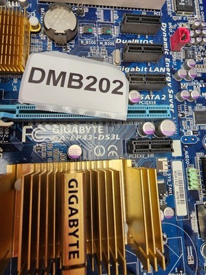 DMB202 - Gigabyte GA-EP43-DS3L 775 Intel P43/ICH10 FSB 1600 DDR2 1200 - WORKING