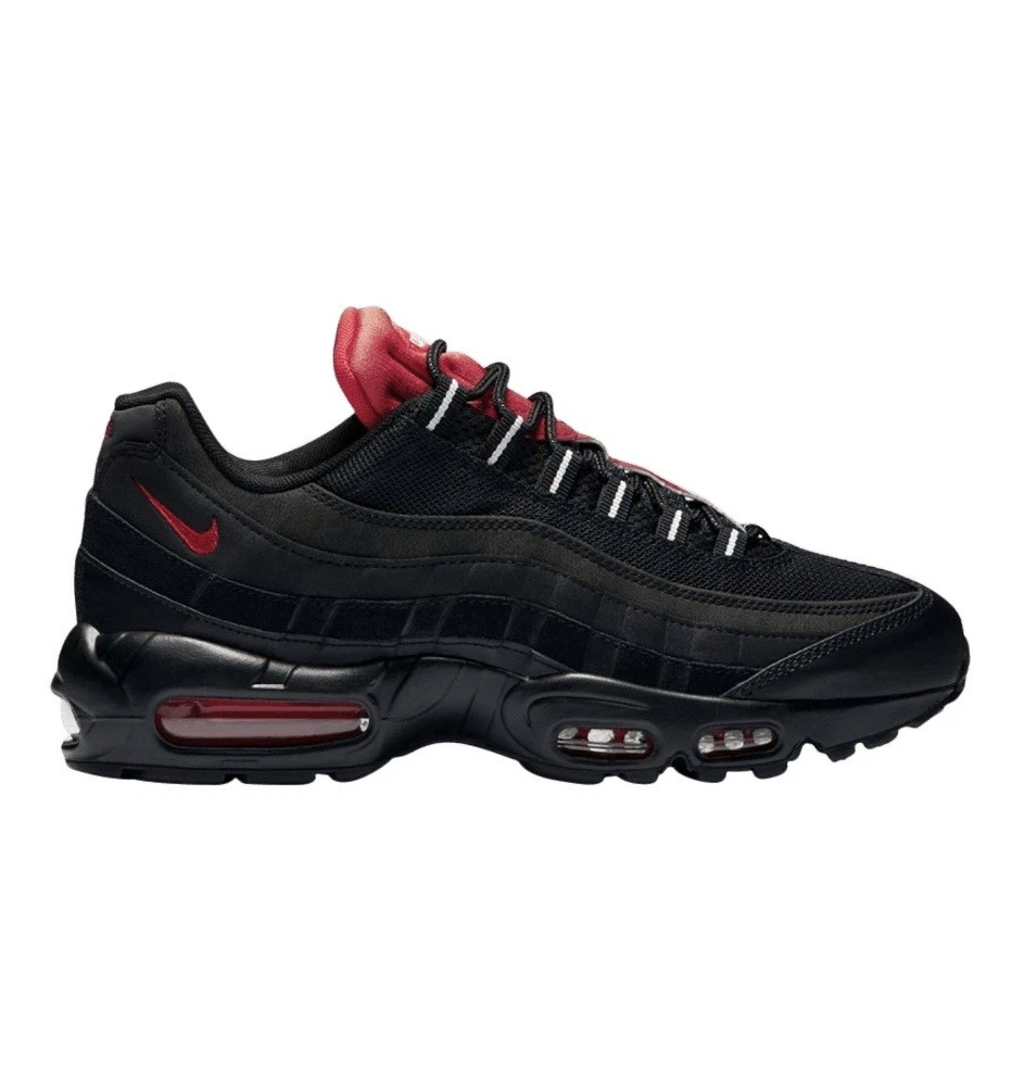 Nike Air Max 95 Essential Black Challenge Red for Sale