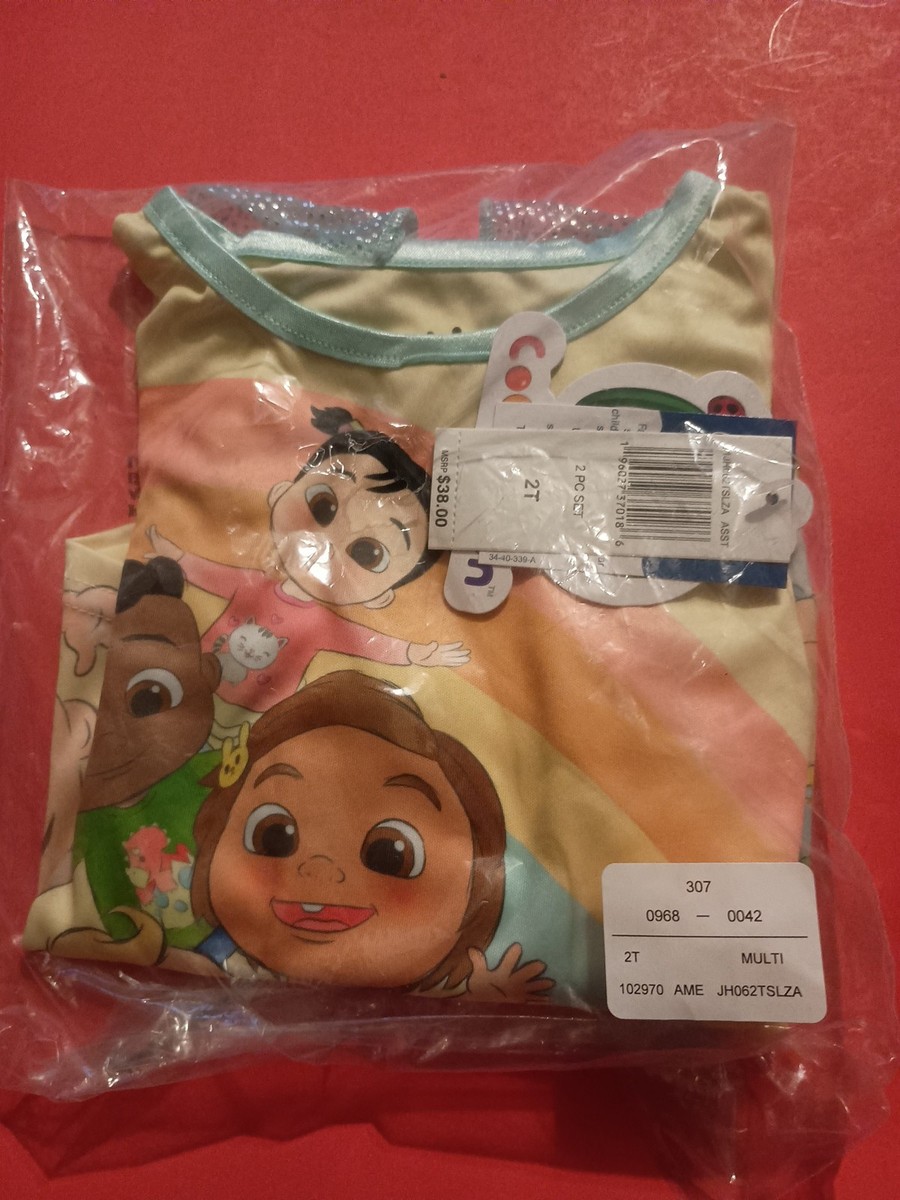 Coco Melon Pajama Set Size 2T New | eBay