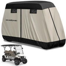 NEVERLAND Golf Cart Cover 4 Passenger - Outdoor Waterprood Golf Cart Covers, 420