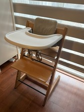 Stokke Tripp Trapp High Chair 2 with Cushion and Tray - Natural