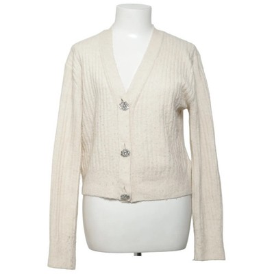 H&M, Strickjacke, Damen, Größe: XS, Beige, Acryl/Elasthan/Polyester/Wolle #laB