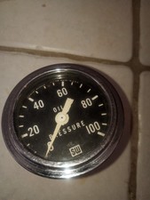 Vintage 0-100 Stewart Warner Oil Pressure Gauge Sw 427 208 - Made In Usa