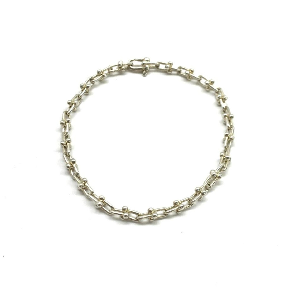 Tiffany & Co. HardWear Micro Link Bracelet 6.5" Silver 925 Auth w/Box #8947