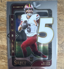 2024 Panini Select Numbers Jayden Daniels #23 Rookie Commanders NFL