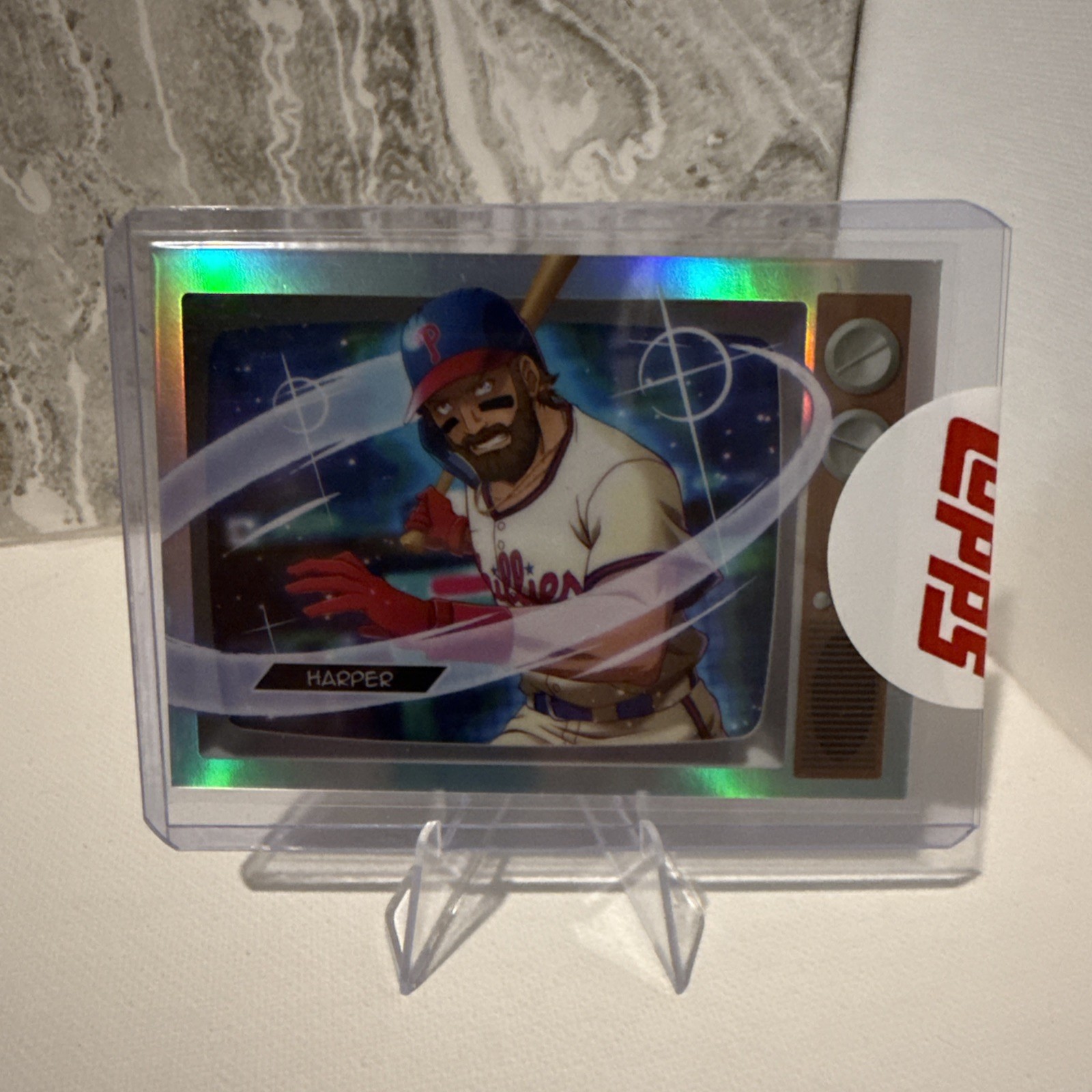 2025 Bowman Baseball Bryce Harper Anime Case Hit SP #BA-7 Direct From Topps