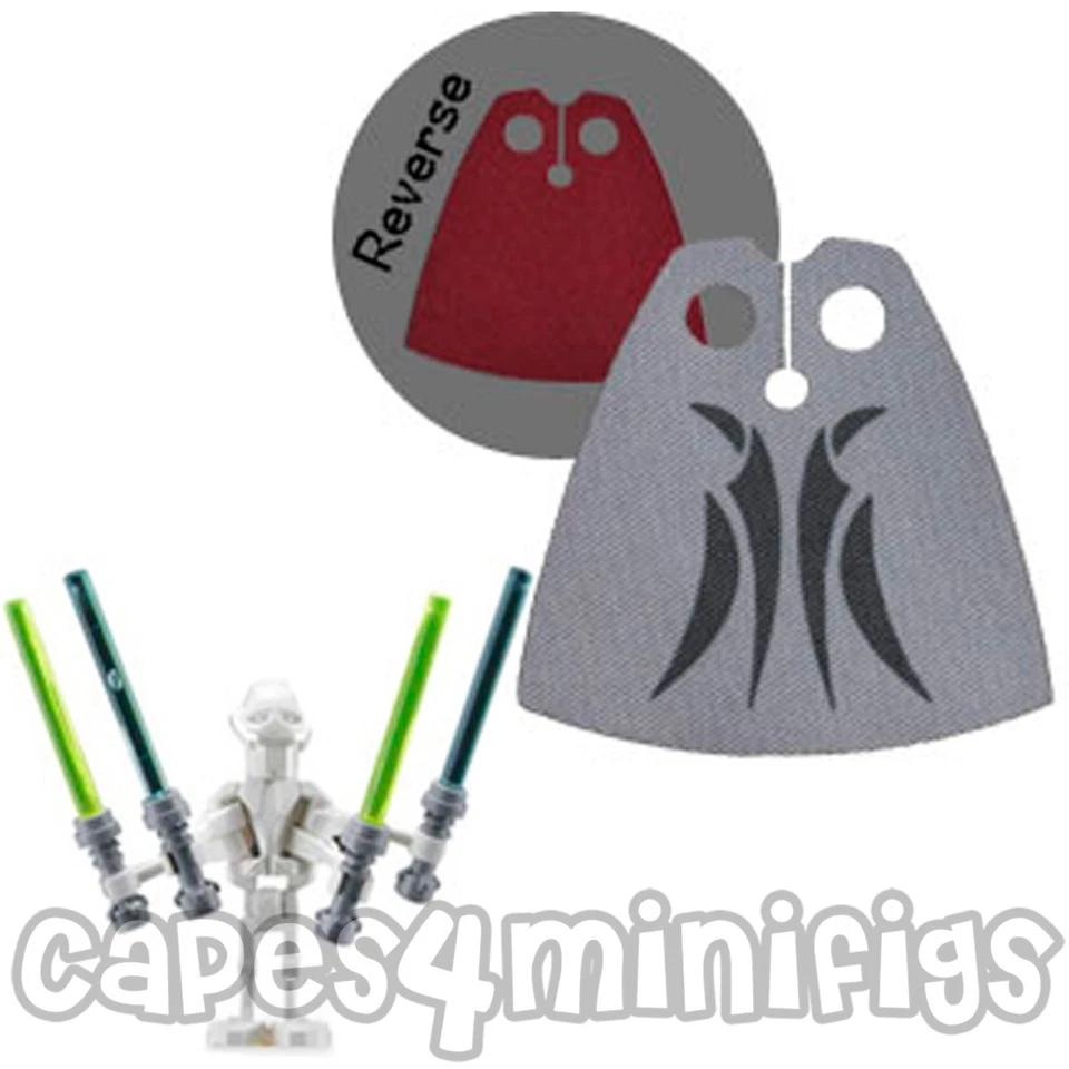 CAPES4MINIFIGS CUSTOM cape for your Starwars General Grievous minifig (7255) - Short CAPE ONLY