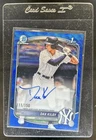 2025 Bowman Draft Dax Kilby Chrome Auto Blue Wave Refractor 1st #/150 Yankees