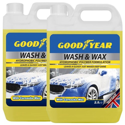 #ad 2x Goodyear Shampoo Wash Wax Foam Soap Cars Caravans 2.5L Powerwash Concentrated GBP 15.79