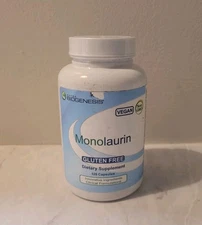 Nutra Biogenesis Monolaurin - Monolaurin Capsules, Coconut 120 Count 
