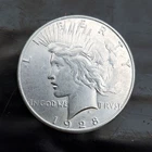 1928-S Peace Dollar Key Date 90% Silver Coin BU Details Frosty White Luster