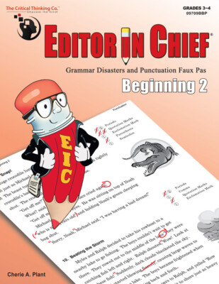 Editor in Chief Beginning 2 Grades 3-4 Grammar Punctuation Supplemental Workbook