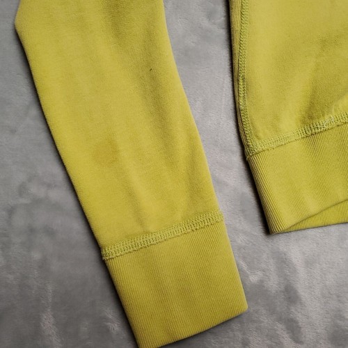 Vintage Abercrombie Fitch Hoodie Girls Medium Lime Green Hooded Sweatshirt Y2K - Picture 10 of 10