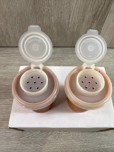 Vintage Tupperware Salt & Pepper Shakers Mini Harvest Colors #1503 Autumn - Picture 4 of 6
