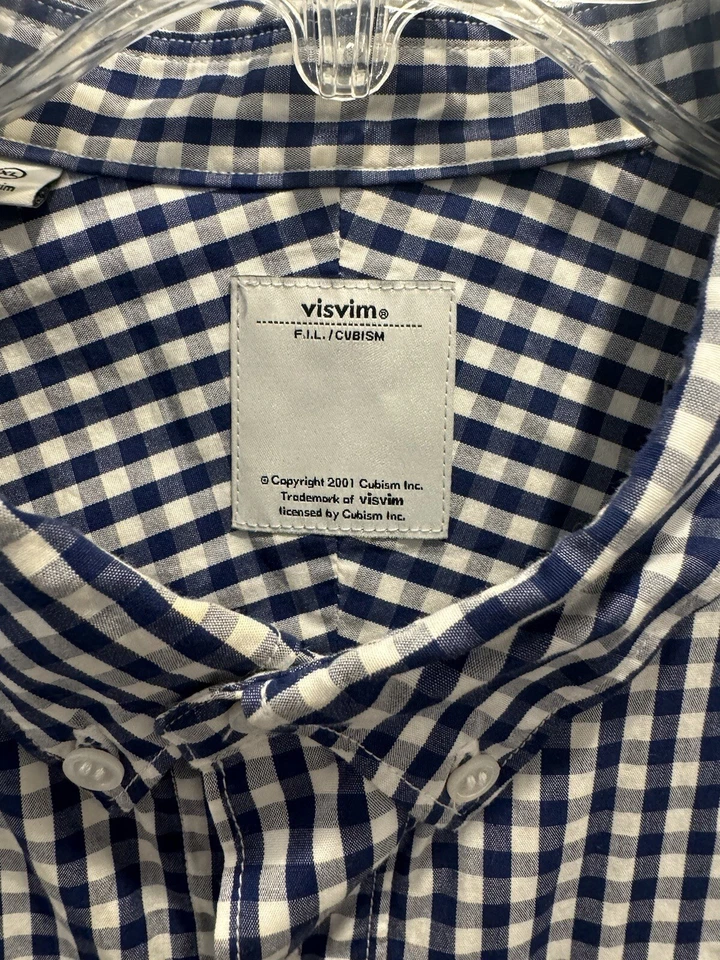 CAMISA VISVIM JUNEAU WELD XL ABOTONADA 2001 cubismo azul rojo bape vintage cuadros Foto 3 de 4