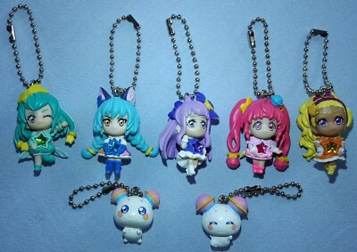 7er Set Star Twinkle Precure Pretty Cure Figuren Keychains Anhänger Lala Prunce