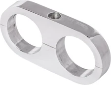 Billet Specialties Polished Aluminum Hose Separators 68220 Two 0.563 in. Holes