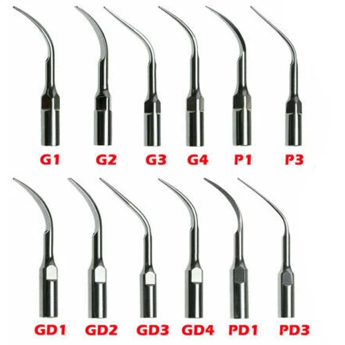 SENZA MARCA Dentale Perio Endo Scaler INSERTI/PUNTE PER ABLATORE EMS /DTE SATELEC G P GD PD