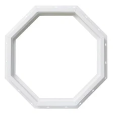Reliabilit Vinyl Octagon Window 24” x 24” #4066703 White  Model VOCT2424RB