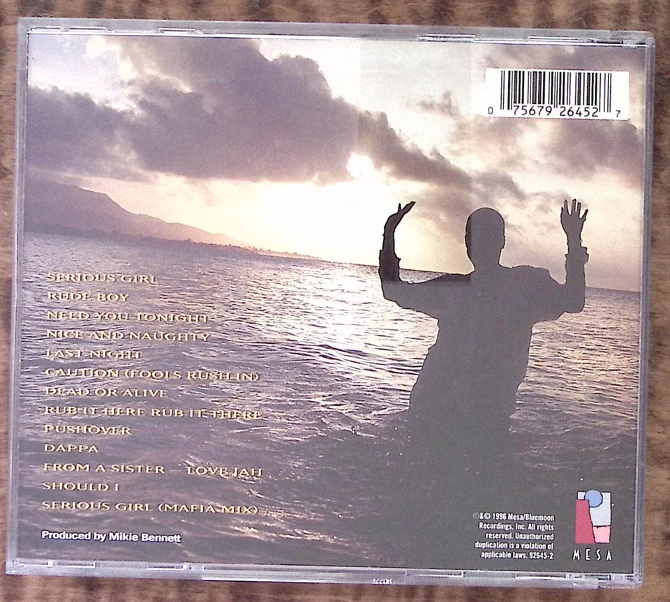 CHEVELLE FRANKLYN   SERIOUS GIRL  MESA RECORDS   EXCELLENT    CD 4736 - Image 2 of 4