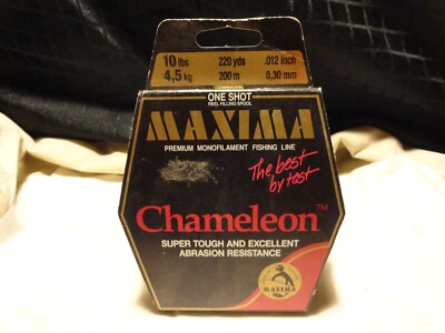 Maxima One Shot Chameleon Monofilament Line New 10lb Test 220 Yards Free Ship