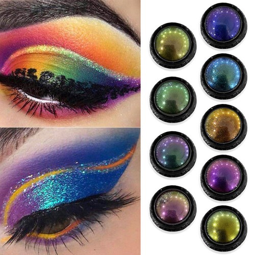 Chrome Eyeshadow Chameleon Glitter Eye Shadow Mirror Shimmer Powder Cosmetics✿ ` - Picture 1 of 24