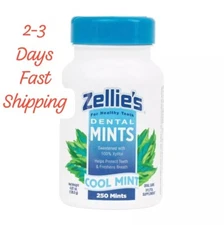 Xylitol Sugar Free Cool Mint Breath Mints 100% Non-Gmo Low-Calorie-( 250 Count)