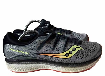 Saucony Triumph ISO Grey Black Running Shoes Men's S20462-1