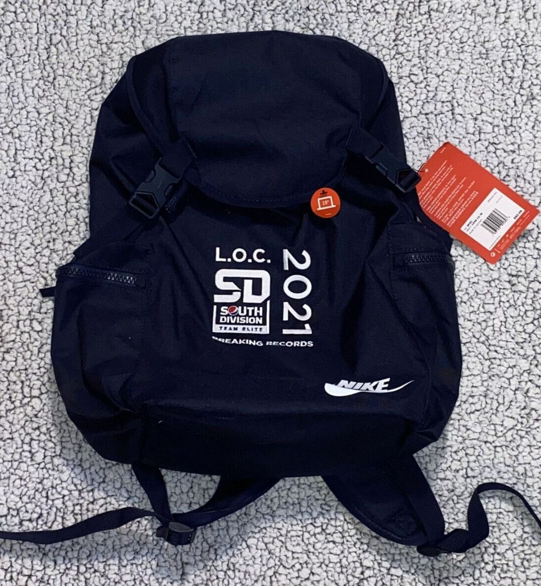 Nike 72 LOC 2021 South Division Team Elite Backpack Breaking Records Blue 1465cu in-image
